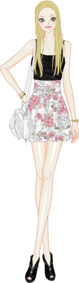 Summer Girly Look model2