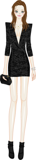 Glittering Disco Girl model1