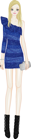 Glittering Disco Girl model5