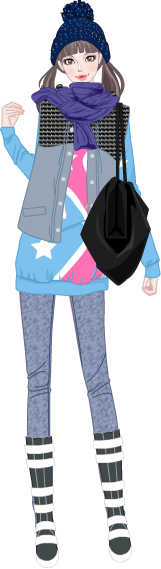 빈티지 입은 곰 model3