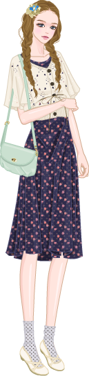 Romantic Vintage Girl model3