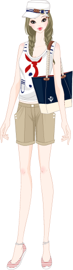 Marine Look GIRL model4