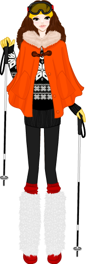 겨울 리조트 패션 model2