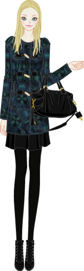 Girly Classic Coat model2