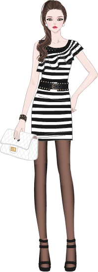 Club party girl model1