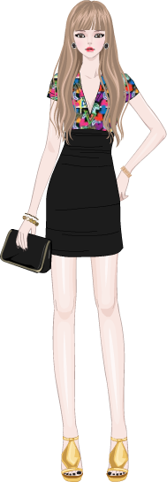 Club party girl model2
