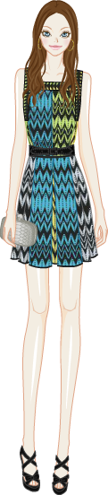 Tribal Print Dress model1