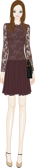 Lace & See-through Look model1