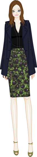 Pencil Skirt model3