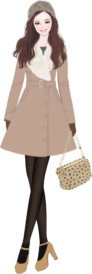 Romantic Flare Coat model1