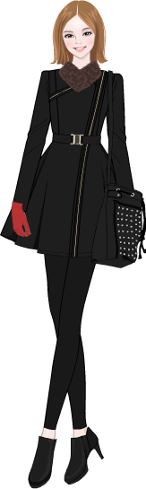 Romantic Flare Coat model2