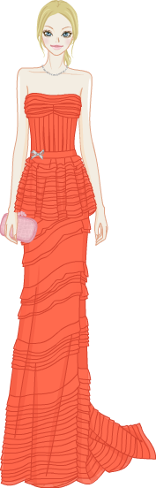 Glamour, Dramatic Gowns model1
