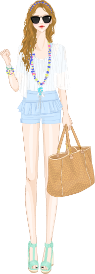 Beach Look model1