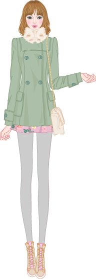 Lovely Coat Style model5