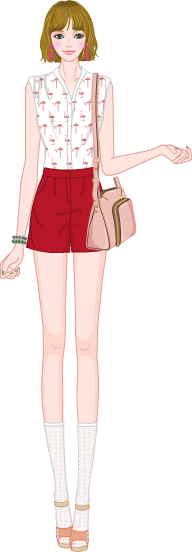 Colorful Feminine Look model3