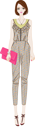 점프슈트 model2