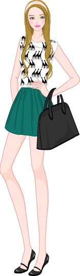 Girlish & Cute Style model1