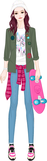 스트리트 보드룩 model1