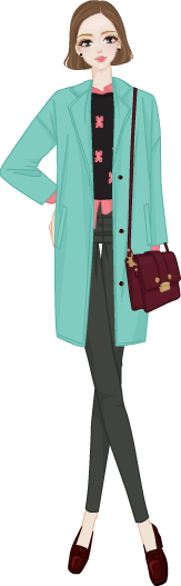 PASTEL COAT model1