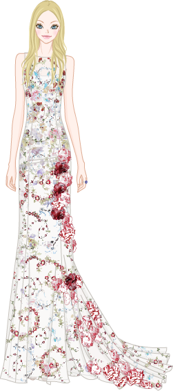 Modern & Graceful Dress model3