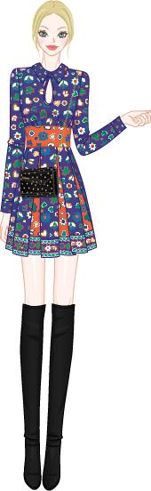 Sophisticated Dress for Fall model3