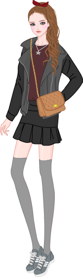 Winter Girligh Look model1