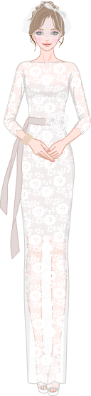 Wedding Dress Look model5