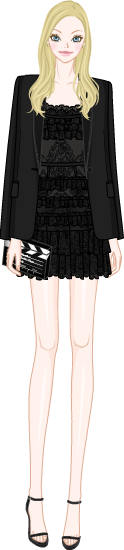 Classy Black Look model1
