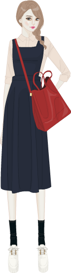 Girl`s Vintage Style model4