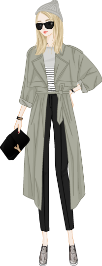Tranch Coat Look model2