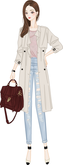 Tranch Coat Look model3