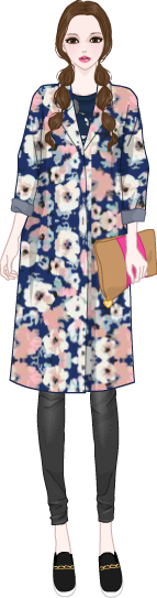 Flower Print model5