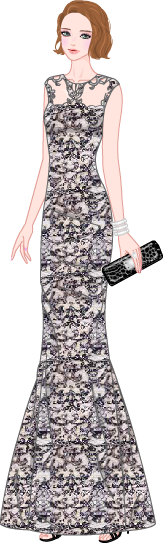 레드카펫 드레스 패션! model1