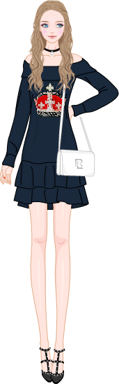 Girlish Casual Look model1