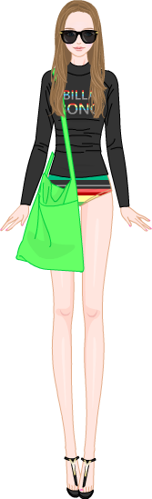 LOVELY SWIMSUIT LOOK model2