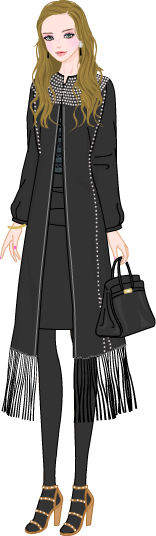 All Black Chic Look model1