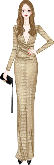 연말 시상식드레스 model2