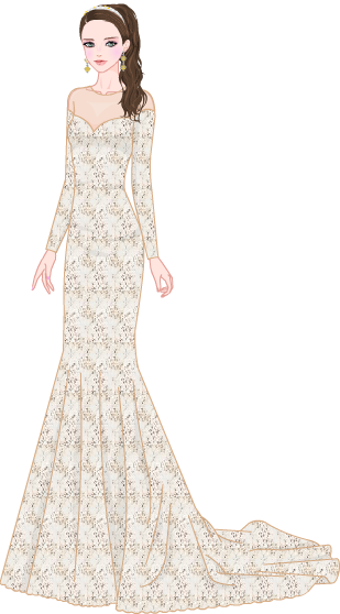 Wedding Dress Look model2