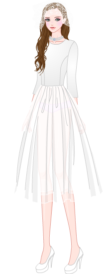 Wedding Dress Look model5