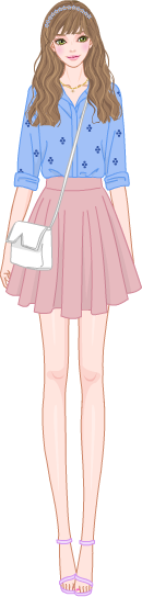 Lovely Girlish Look model1