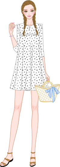 Summer Girlish Look model2