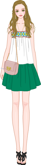Sweet Feminine Look model1
