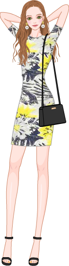 Hot Summer Tropical Look model2