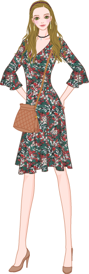 Fall Color Fashion model2