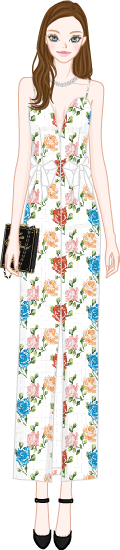 Vintage-feel Dress model1