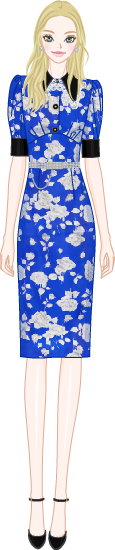 Vintage-feel Dress model4