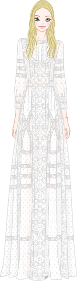 Summer Lace Dress model4