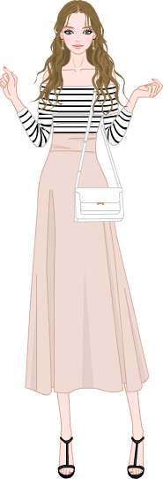 Feminine & Casual  Look model1