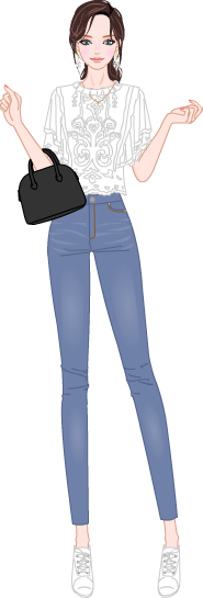 Feminine & Casual  Look model4
