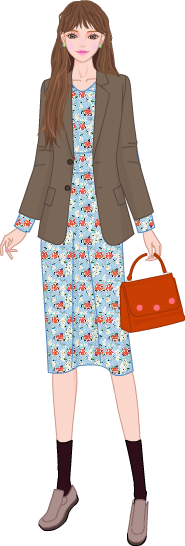Retro Feminine Look model4